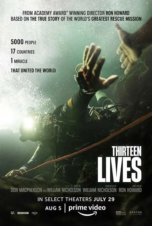 Thirteen Lives film poster available on iptvtour VOD